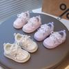 2026 Four Seasons Non-slip Toddler Girl's Bow Sneakers: Stylish, Functional Walking Shoes.