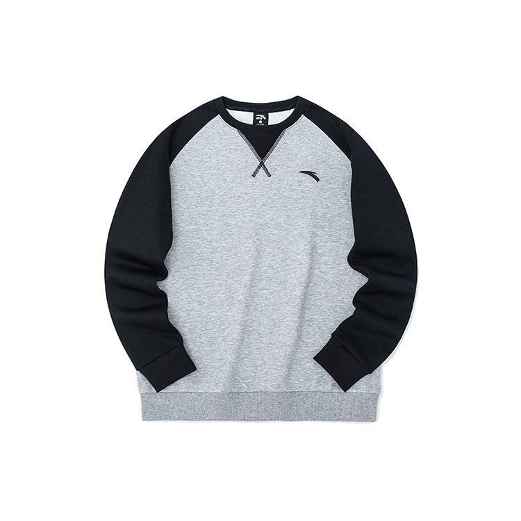 

Anta Свитшот мужской серый с логотипом в стиле колор-блок, круглым вырезом и длинными рукавами 952147768-1 XL