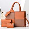 High-value Child and Mother Bag Contrasting Color Design Fashionable Handbag Versatile Large-capacity Shoulder Bag