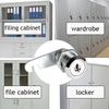 2Pcs Classic Security Lock Metal Cylinder Cabinet Locker 16 20 25 30 Mm Cam Lock with Keys Heavy Duty Mailbox Drawer Security