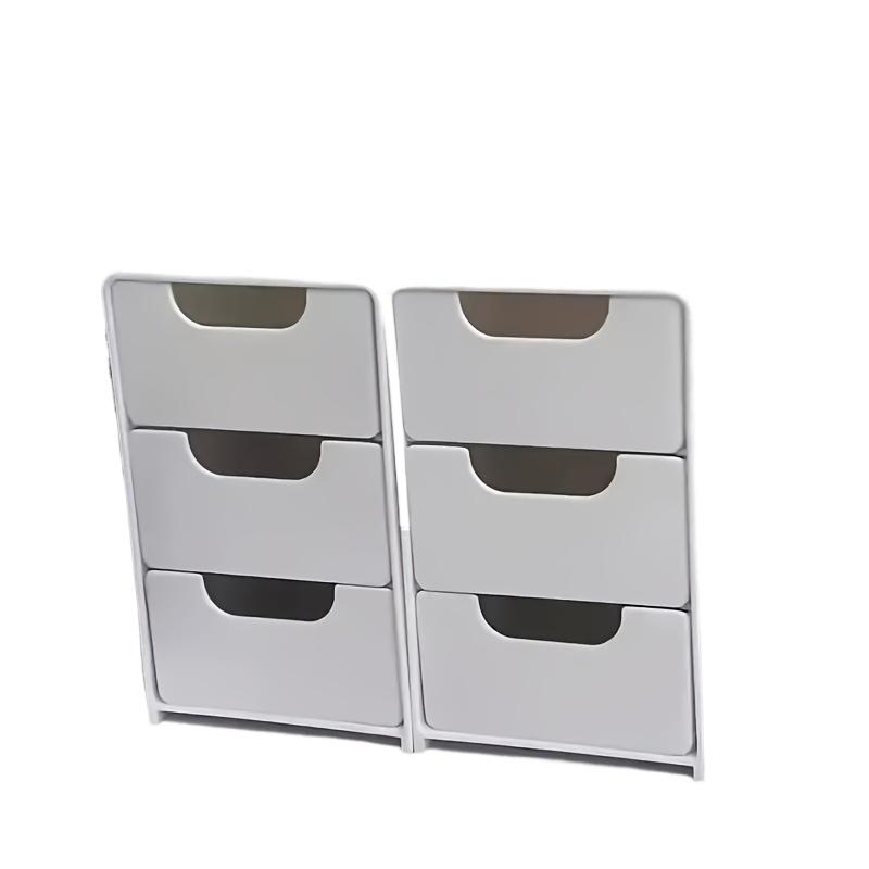 Modern 3-Tier Desktop Organizer with Drawers - Sleek Storage for Office, Jewelry, Makeup | Portable Multi-Use Tray & Divider