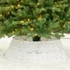 Woven Rattan Christmas Tree Skirt & Base Decoration