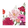 Spring Flowers Window Clings Double-sided Watercolor Flowers Glass Decals Reusable Static PVC Sticker for Home Glass Door Window