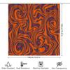 Abstract Wave Shower Curtain Modern Art Bathroom Decor Waterproof Fabric Liner Sets For Washroom
