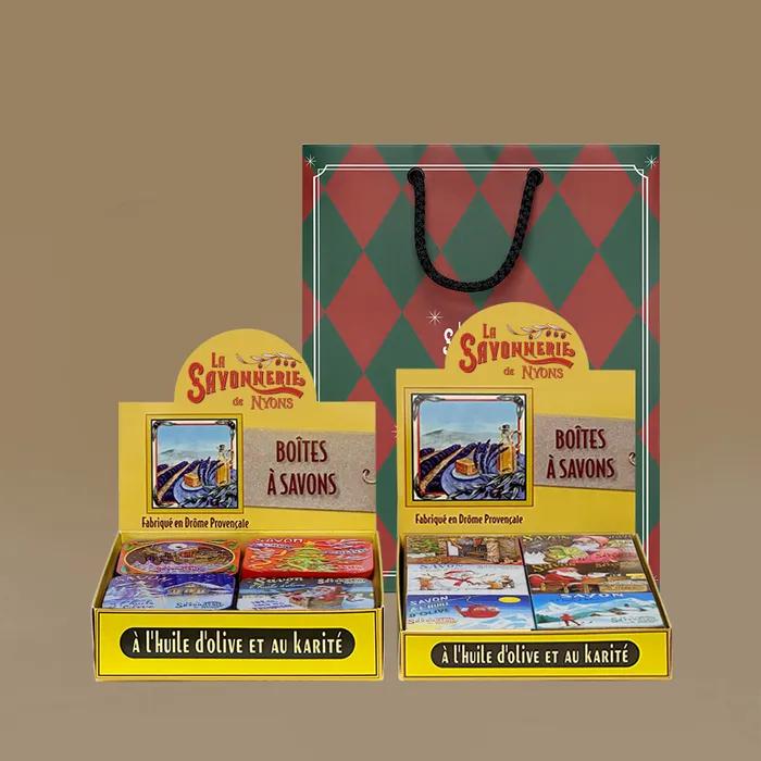 [Gift Recommendation] French Natural Cleansing Soap Noel 10-Piece Set + Shopping Bag