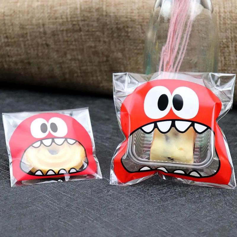 100PCS/SET Cake Bags for Packaging Biscuit Cookies, Wrapping Plastic Candies, and Baked Goods