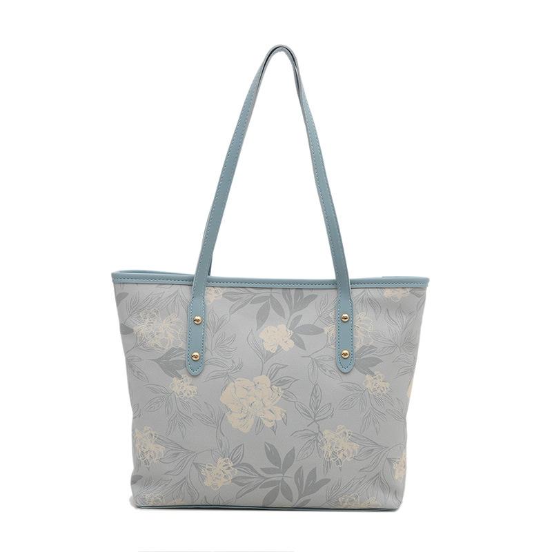 

Portable Tote Bag Women s Summer New Large Capacity Fashion Shoulder Underarm Bag синій