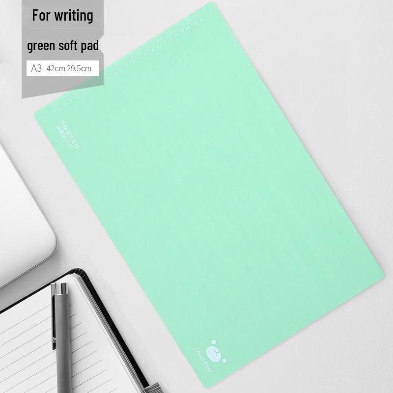 Colorful Soft Silicone Writing Pad for A4 & A3 - Ideal for Students and Exams