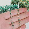 1Meter Bohemian Cube Beads Chain for KC Gold Choker Necklace Bracelets Women Charm Handmade Party Jewelry Making DIY Accessories