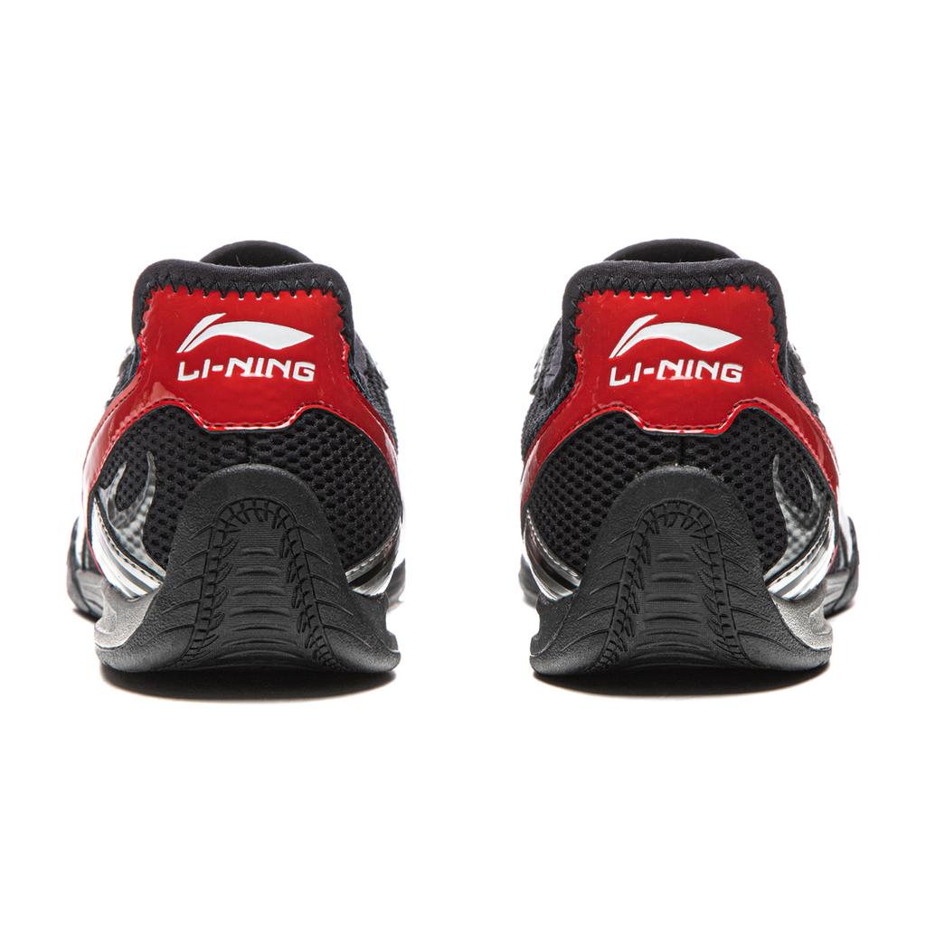 Li Ning Filin Racing Slip-On Cny Sports Comfortable Wear-Resistant Shock Absorption Low-Top Casual Shoes Men Casual Shoes Black Silver AGLW059-1