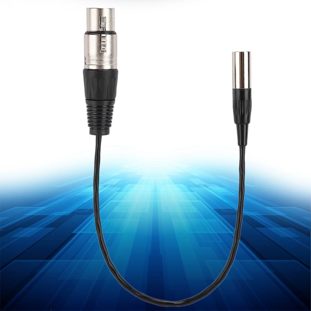 Copper Wire Mini XLR 3pin To XLR 3pin Female Aluminum Foil Shielded Microphone Cable  Daily Use