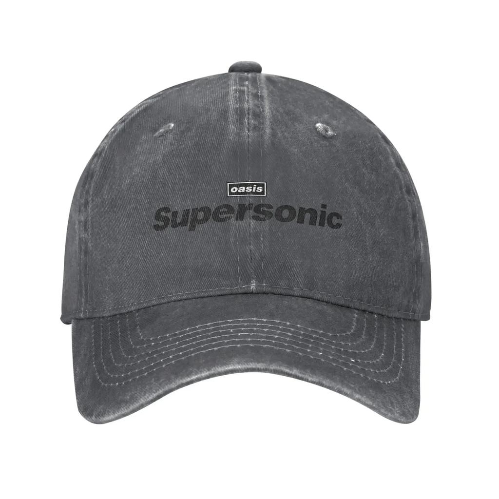 Oasi Supersonic Logo Baseball Cap Sun  Outdoor Sports Wholesale Washed Trucker Hat Unisex Men Casual Design Baseball Caps