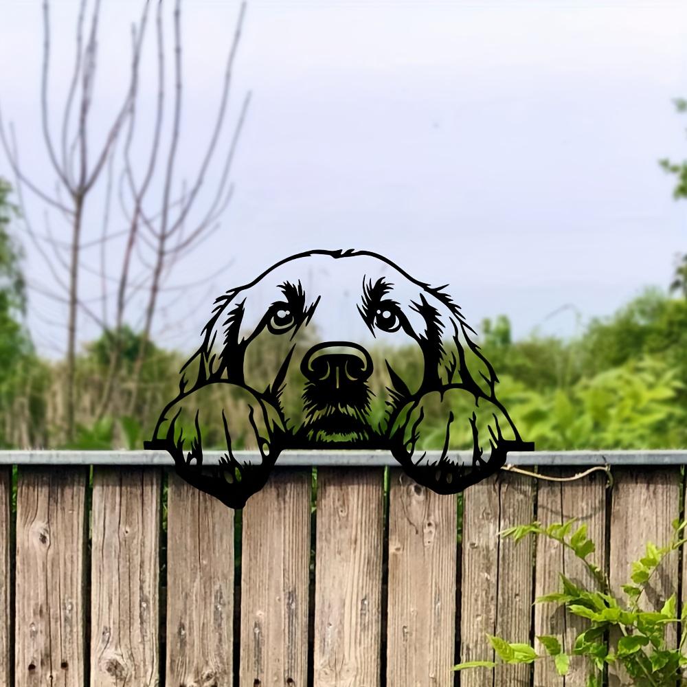 1 pezzo Rampa per Cani in Metallo, Scultura Artistica da Giardino, Regalo per Amante dei Cani, Decorazione da Esterno