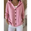 MGHR Women's Vintage Casual Solid Color Print Autumn Winter Long Sleeve Jackets & Coats