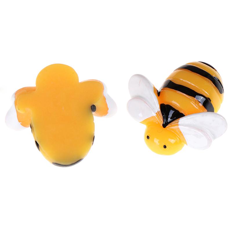 10Pcs Flat Back Resin Cabochon Bee Diy Flatback Scrapbooking Embellishment Craft