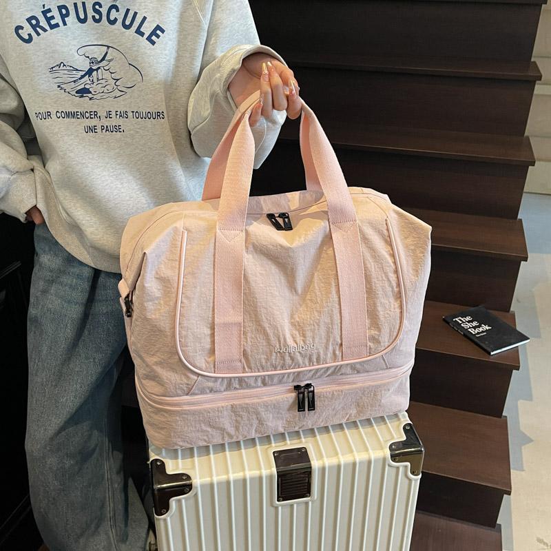 Travel Bag Large Capacity Shoulder Sports Fitness Bag Separation Shoes Bags Storage Storage Bag Dry Wet Separation