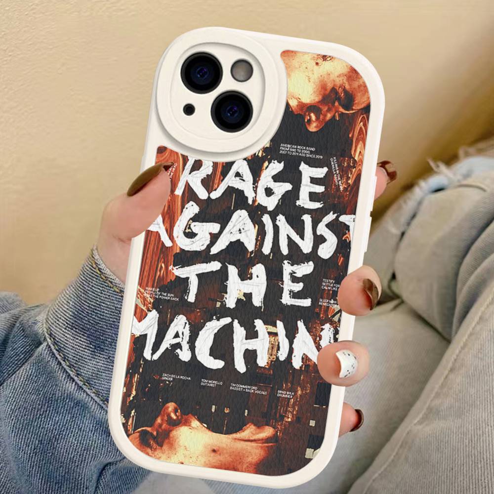 R-Rage A-Against T-The M-Machine Band Phone Cover For IPhone 16 15 14 13 12 11 Pro Max Plus Leather Soft Case