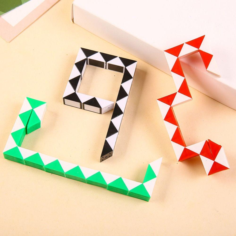 Folding Magic Snake Cube Transformable Cube Magic Snake Ruler Puzzle  Gifts