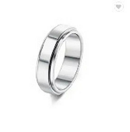 Seven-Color Titanium Steel Frosted Rotatable Ring Band