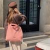 Autumn and Winter New Plush Soft Waxy Shoulder Bag Underarm Bag Large Capacity Dual-purpose Commuter Portable Tote Bag