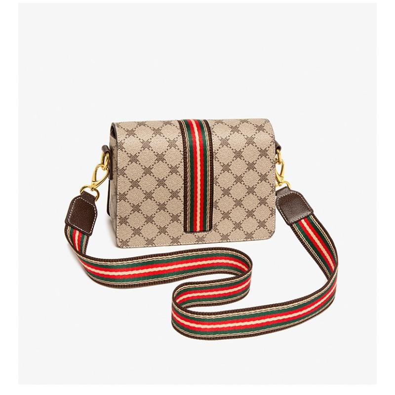 VEZFAA Taschen Damentaschen 2023 Neuer Stil Trendige Vielseitige Mode Umhängetasche Damen Bedruckte Schultertasche Damen Kleine Quadratische