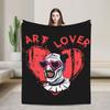Art The Clown Terrifier Flannel Blanket Horror Movie Funny Throw Blanket For Home 200X150Cm Quilt