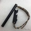 Outdoor Fire Starter with Scraper & 7-Core Paracord, 12.7*127mm Flint Magnesium Rod for Camping