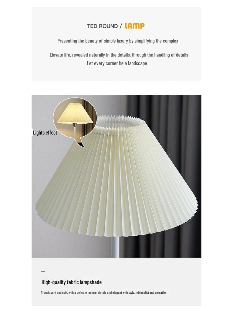 Modern Minimalist Floor Lamp for Living Room, Bedroom, Study, Sofa Side, or Hotel