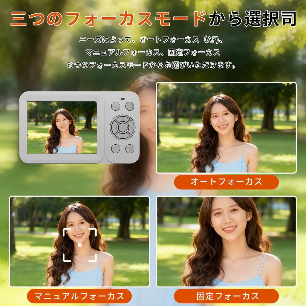 Fesaymi 5K Digital Camera with Wi-Fi Transfer, 80MP Dual Screen, 18x Digital Zoom, Autofocus, and Webcam for Selfies, Compact Design for Kids and