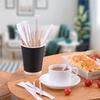 ABBP-500Pcs 7.5" Individually Wrapped Wooden Coffee Stirrers - Perfect For Coffee, Tea, And Hot Beverages