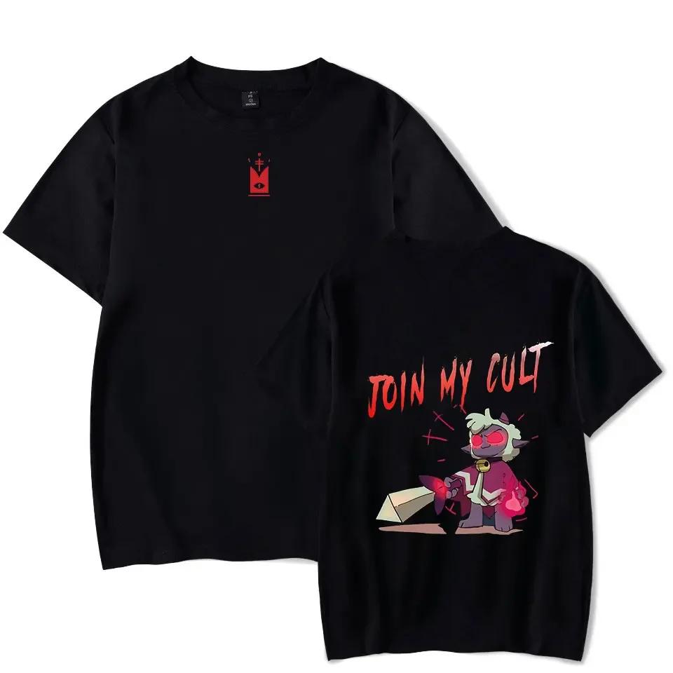 2024 Hot Game Cult Of The Lamb T Shirt For Adult And Kids Summer Short Sleeve Cotton Funny Tshirt Graphic Tees Streetwear Cospla