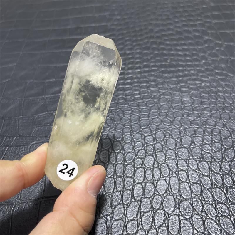 Hot for sale!Natural yellow crystal wand point crystal smoky topaz point reiki healing as a gift