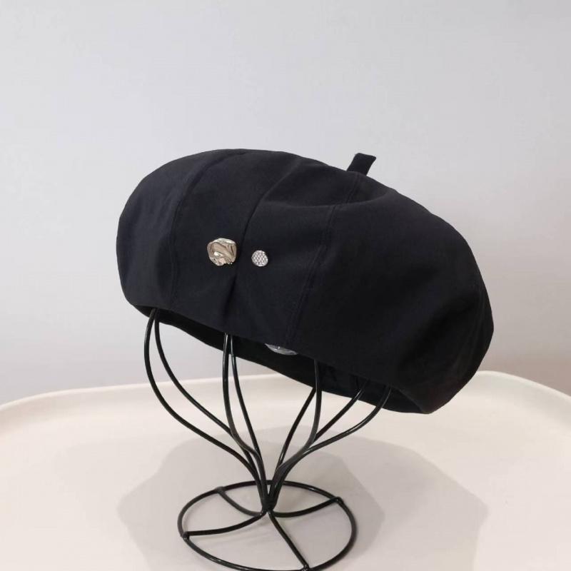 New Simple Beret Hat Women Spring Summer Fashion All-Match Face Slimming Painter Hat Pumpkin Cap