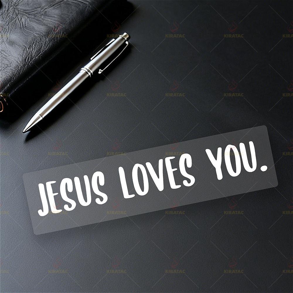 1pc JESUS LOVES YOU Motocycle Stickers Waterproof for DIY Fairings Helmets Fuel Tanks Car Trunk Windows Scooters Vinyl Decals