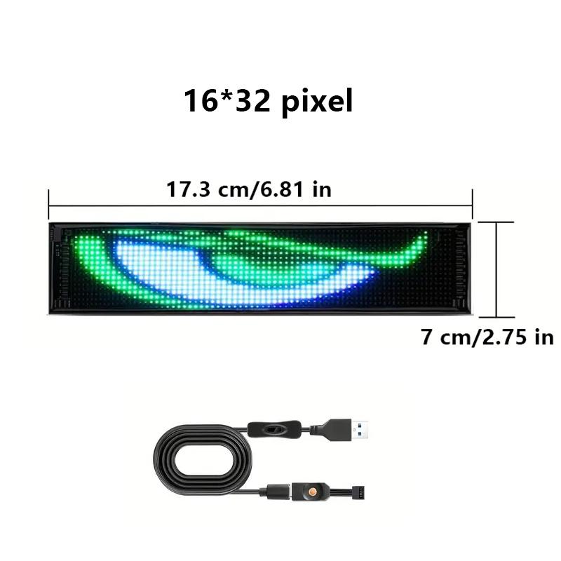 

2 шт. Автомобильный свет «Дьявольские глазки» Светодиодный гибкий экран Пользовательский текст Программируемые анимированные знаки Матричная панель для автомобиля Грузовика Лобового стекла