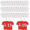 AiDiYGECO 144 Pcs Sublimation Earring Blanks Jewelry Earrings Wood MDF Sublimation Football Shirt Earrings Double-Sided with Earring Hooks and Jump