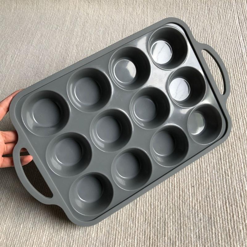 Nonstick Stainless Steel Frame Flexible Silicone Cake Pan For Dessert Chocolate Molds Oven Baking Accessories