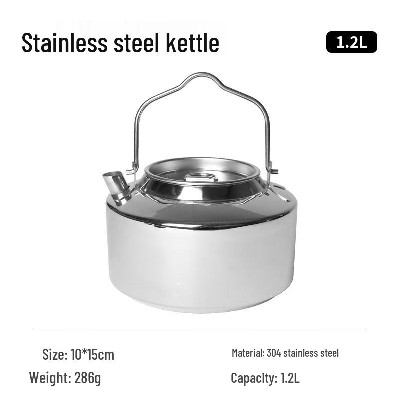CENLOON Outdoor Camping Stainless Steel Coffee Kettle