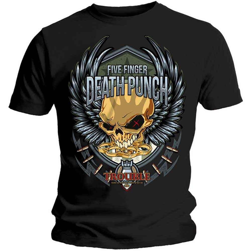 Five Finger Death Punch Mens T-shirt - Black - Large XL