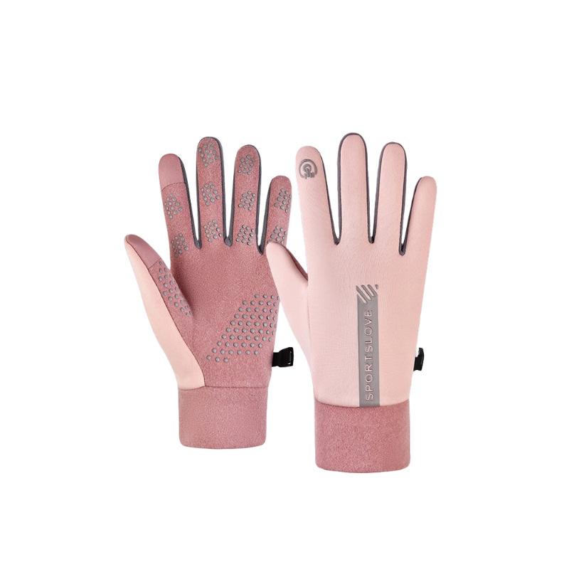 

Winter warm gloves, men s and women s cycling waterproof thickened non-slip gloves, windproof and cold-proof touch screen gloves One size fits all