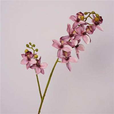 4 Stück/Los Künstliche PU 2-Zweige Echte Haptik Orchidee Hochzeitsblumenarrangement Heimzimmer Dekoration Party Event Florale Phalaenopsis
