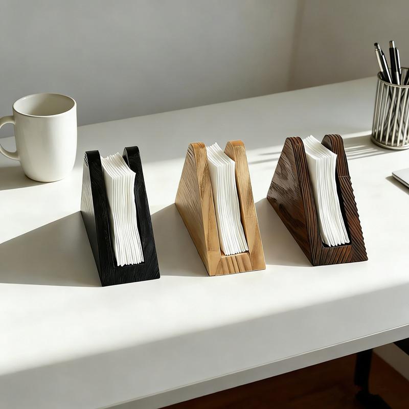 Eleganter Holz-Taschentuchhalter Dekorativer Platzsparender Holz-Taschentuchspender Multifunktional Rutschfester Boden