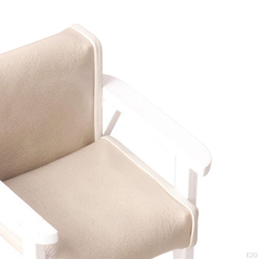 1:12 Scale Dollhouse Furniture, Miniature Sofa, Recliner, Accessories for Mini