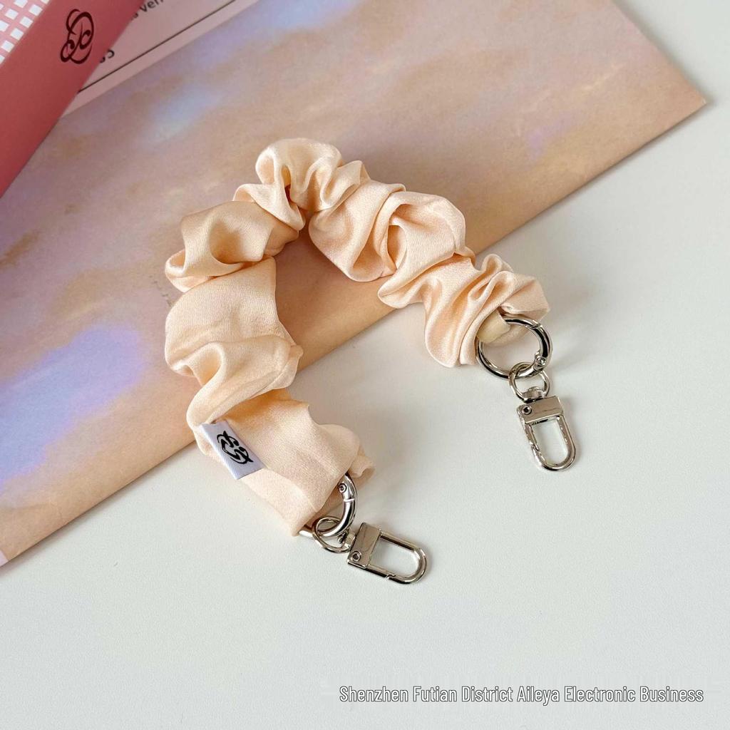 Handheld Double-Ended Buckle Phone Lanyard & Wrist Strap - Elastic Scrunchie with Anti-Loss Design