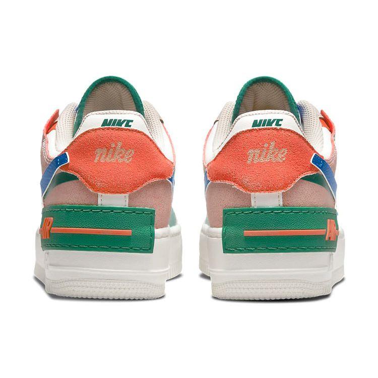 Nike  Air Force 1 Shadow Sail Signal Blue Green Women Sneakers White Green-Noise Cream CI0919-109