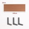 Paint-Free Floating Wall Shelf: Wooden Wall-Mounted Bookshelf and Storage Plank