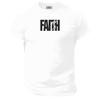 Faith T Shirt Gym Clothing Bodybuilding Weight Lifting Training Workout Exercise Boxing MMA Beast Muscles Karate Athletic Gymwear Tee Top