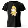 2026 Trendy Banana Kitten New Pure Cotton Short Sleeved Menwomen Daily Street Wear Plus Size Comfortable Casual Tshirt Top