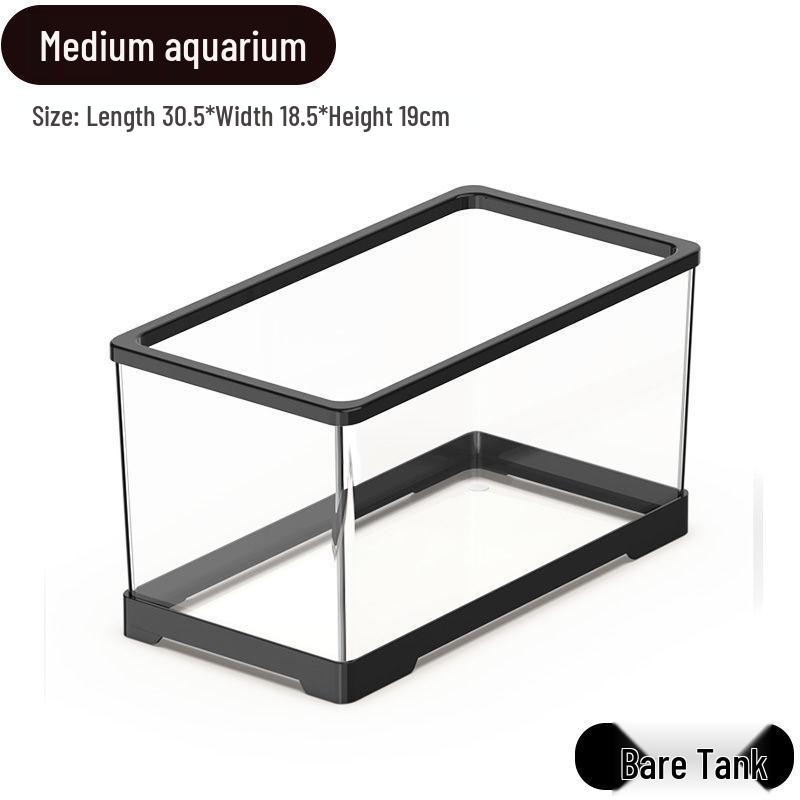 

Clear Lid Crab Habitat: Small Hermit Crab & Turtle Desktop Tank Naked Tank