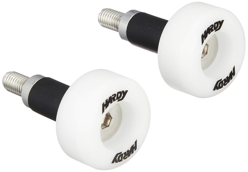HARDY Bar End Slider Straight White for Aluminum Handle HH10A